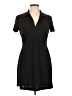 Le Chateau 100% Polyester Solid Black Casual Dress Size L - photo 1