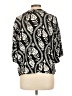 H&M 100% Rayon Black Short Sleeve Blouse Size L - photo 2