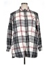 Roots 100% Cotton Plaid Gray Long Sleeve Button-Down Shirt Size XL - photo 1