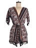Unbranded 100% Viscose Paisley Blue Black Romper Size M - photo 1
