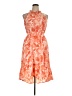 Nine West 100% Polyester Tropical Orange Cocktail Dress Size XL (petite) - photo 1