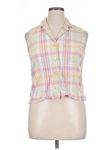 Evan Picone Sleeveless Button-Down Shirt (view 1)