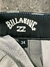 Billabong Solid Gray Khaki Shorts Size 24 waist - photo 3