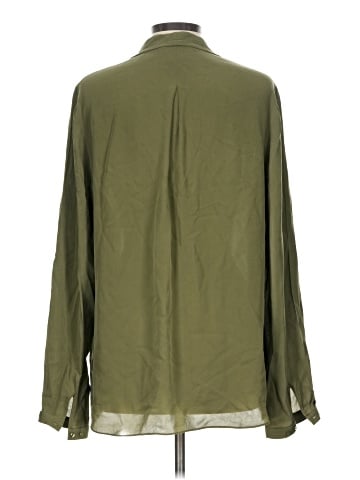 Elie Tahari Long Sleeve Silk Top (view 2)