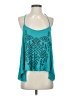 Sun & Shadow 100% Rayon Teal Sleeveless Blouse Size S - photo 1