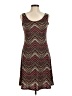 Keren Hart Chevron-herringbone Brown Cocktail Dress Size M - photo 1