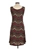 Keren Hart Chevron-herringbone Brown Cocktail Dress Size M - photo 2