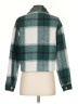 Unbranded 100% Polyester Plaid Green Jacket Size S - photo 2
