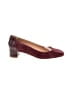 J.Crew Color Block Burgundy Heels Size 9 - photo 1