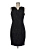 Tahari Tweed Black Cocktail Dress Size M (estimated) - photo 1