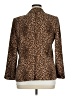 Ann Taylor LOFT 100% Polyester Animal Print Brown Blazer Size 14 Petite - photo 2