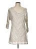 Apt. 9 100% Rayon Silver 3/4 Sleeve Top Size L - photo 1