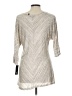 Apt. 9 100% Rayon Silver 3/4 Sleeve Top Size L - photo 2