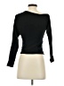 Zara 100% Wool Black Long Sleeve Top Size S - photo 2
