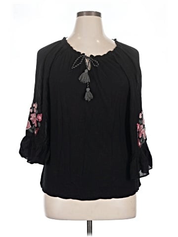 Vintage America Blues 3/4 Sleeve Blouse (view 1)