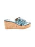 Donald J Pliner Blue Wedges Size 7 1/2 - photo 1