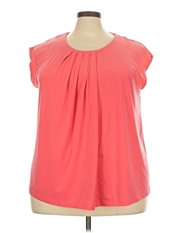 Anne Klein Short Sleeve Blouse (view 1)