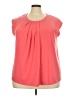 Anne Klein 100% Elastane Pink Short Sleeve Blouse Size 3X - photo 1