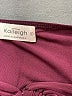 Kaileigh Solid Burgundy Purple Jumpsuit Size L - photo 4