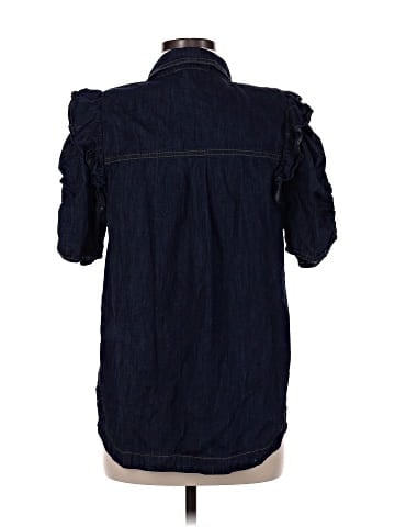 Pilcro 3/4 Sleeve Button-Down Shirt (view 2)