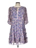 Saylor Paisley Blue Casual Dress Size L - photo 1