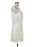 Unbranded 100% Polyester Ivory Cocktail Dress Size M - photo 5