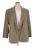 BOSS by HUGO BOSS Plaid Tan Blazer Size 16 - photo 1