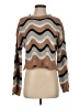 Francesca's Chevron-herringbone Brown Pullover Sweater Size S - photo 1