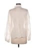 MNG Ivory Long Sleeve Blouse Size 6 - photo 2