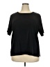 misook 100% Acrylic Black Short Sleeve Top Size 3X - photo 1