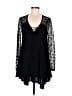Staccato 100% Rayon Black Long Sleeve Blouse Size M - photo 1