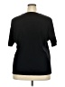 misook 100% Acrylic Black Short Sleeve Top Size 3X - photo 2