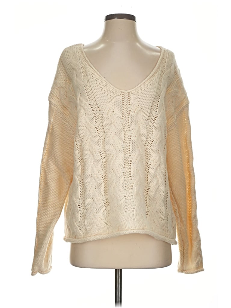 Pre-owned Edikted Pullover Sweater In Ivory