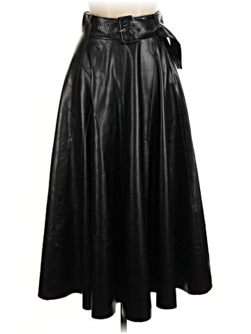 Zara Faux Leather Skirt (view 1)