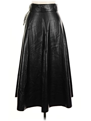Zara Faux Leather Skirt (view 2)