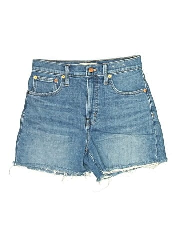 Madewell High-Rise Denim Shorts in Lavista Wash (view 1)
