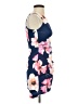 Depri Floral Blue Cocktail Dress Size S - photo 4