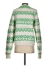 Topshop 100% Polyester Chevron-herringbone Green Pullover Sweater Size 4 - photo 2