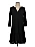 AGB Solid Black Casual Dress Size S - photo 1