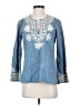 Zara Blue Long Sleeve Blouse Size S - photo 1