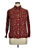 Classic Elements Paisley Burgundy Long Sleeve Blouse Size XL (estimated) - photo 1