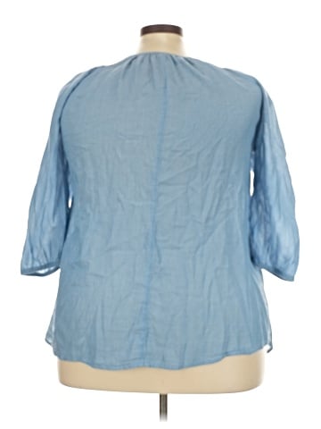 Lane Bryant Outlet 3/4 Sleeve Blouse (view 2)