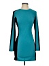 TOBI Color Block Teal Cocktail Dress Size S - photo 1