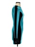 TOBI Color Block Teal Cocktail Dress Size S - photo 4