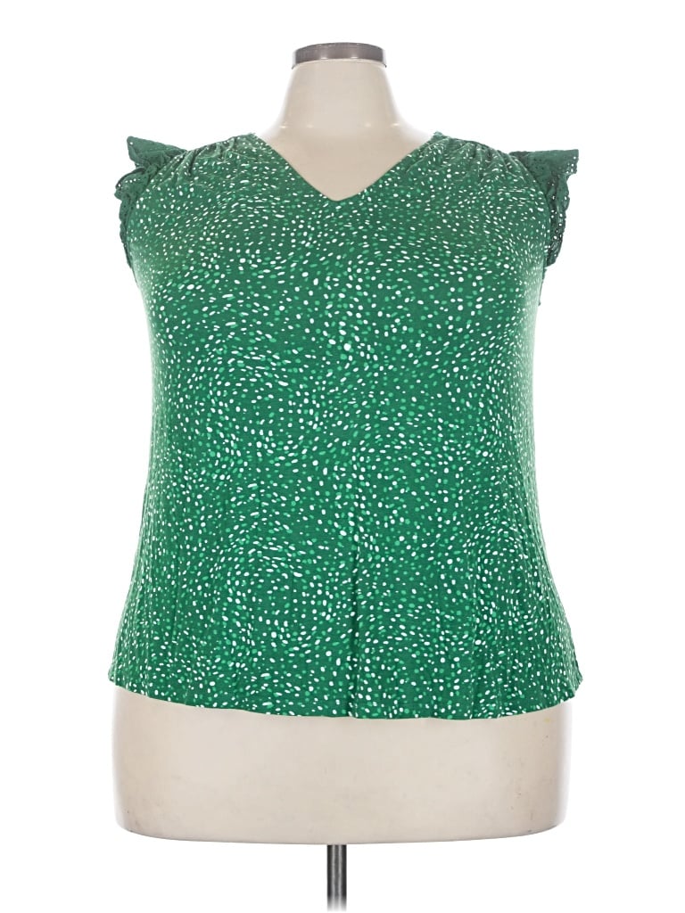 Pre-owned Daniel Rainn Sleeveless T-shirt In Green