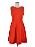 Merona Solid Orange Casual Dress Size M - photo 1