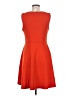 Merona Solid Orange Casual Dress Size M - photo 2