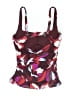 Athleta Floral Burgundy Swimsuit Top Size S - photo 2