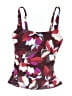 Athleta Floral Burgundy Swimsuit Top Size S - photo 1