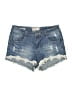 Hot Kiss Blue Denim Shorts Size 7 - photo 1